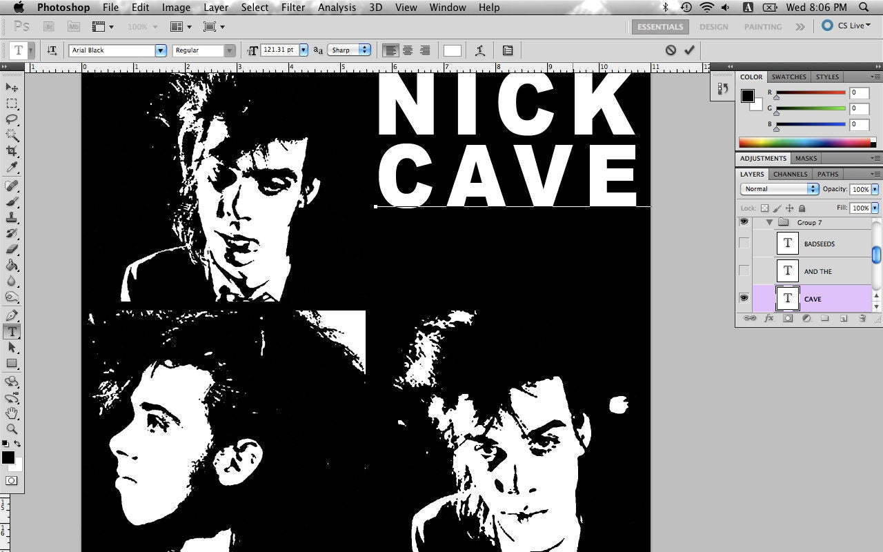 Nick Cave and the Bad Seeds Screen print Sew-on Patch