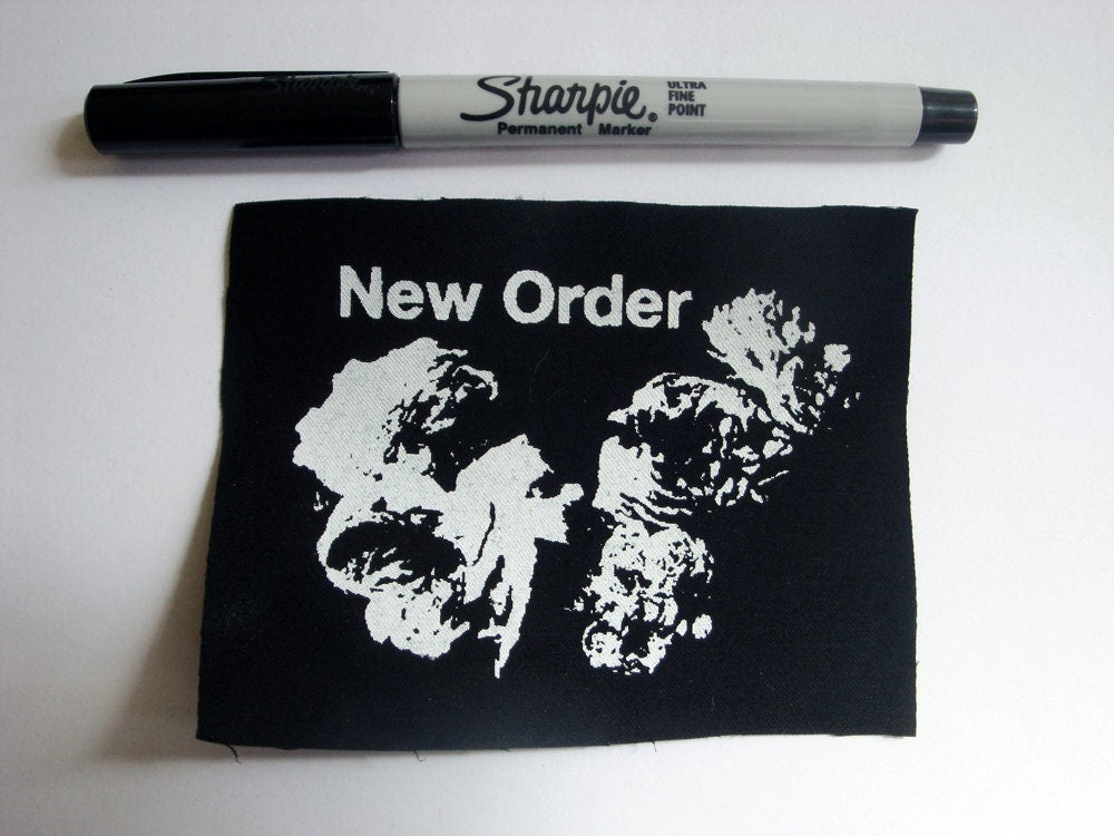 New Order Screen print Sew-on Patch