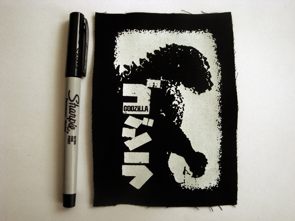 Godzilla Movie Screen print Sew-on Patch
