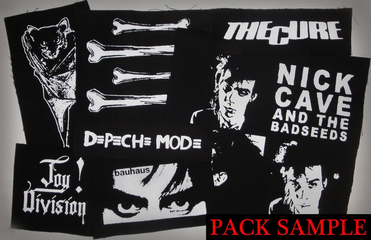 Goth & Post Punk Mystery Sew-on Patch Packs