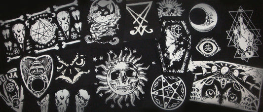 Wiccan, Satanic & Ouija Mystery Sew-on Patch Packs