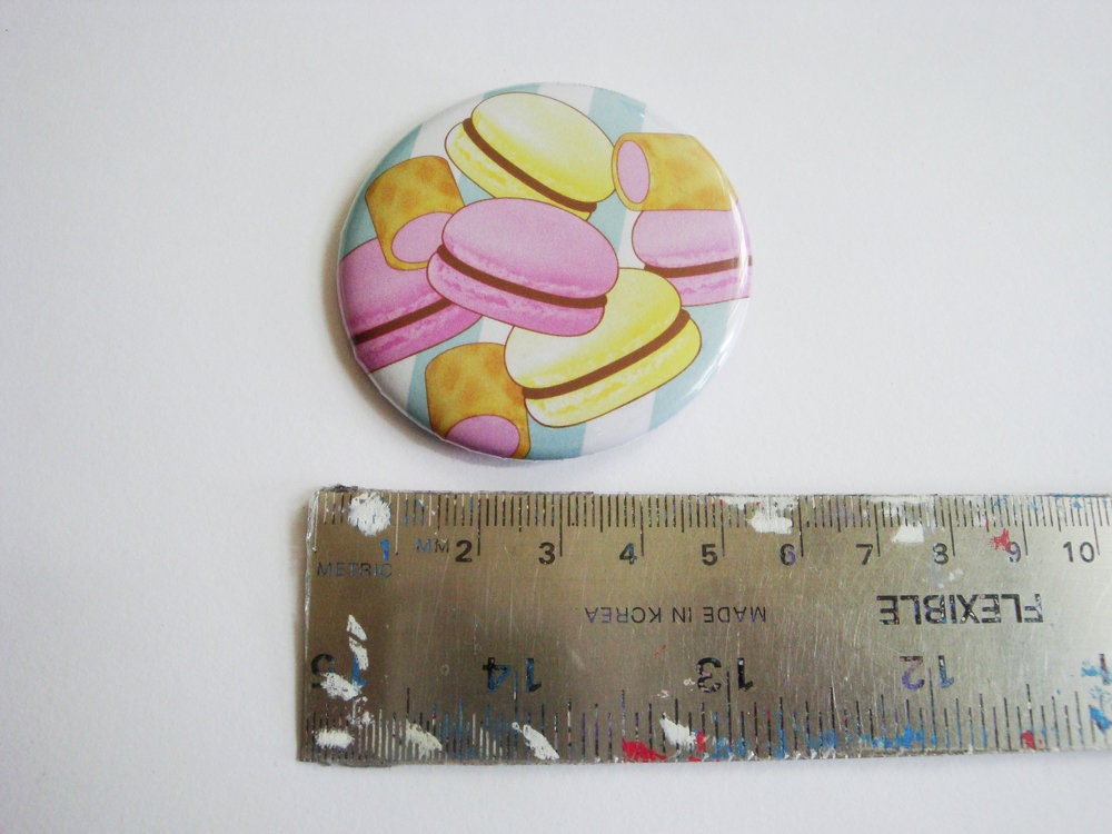 Lolita Girl & Macarons Kawaii Buttons