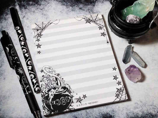 Witchy Cauldron & Snakes Notepads
