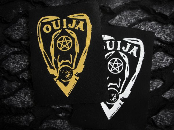 Ouija Spider Pentagram Planchette Screen print Sew-on Patch