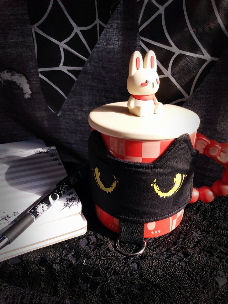 Black Cat Halloween/Goth Mug Cozy