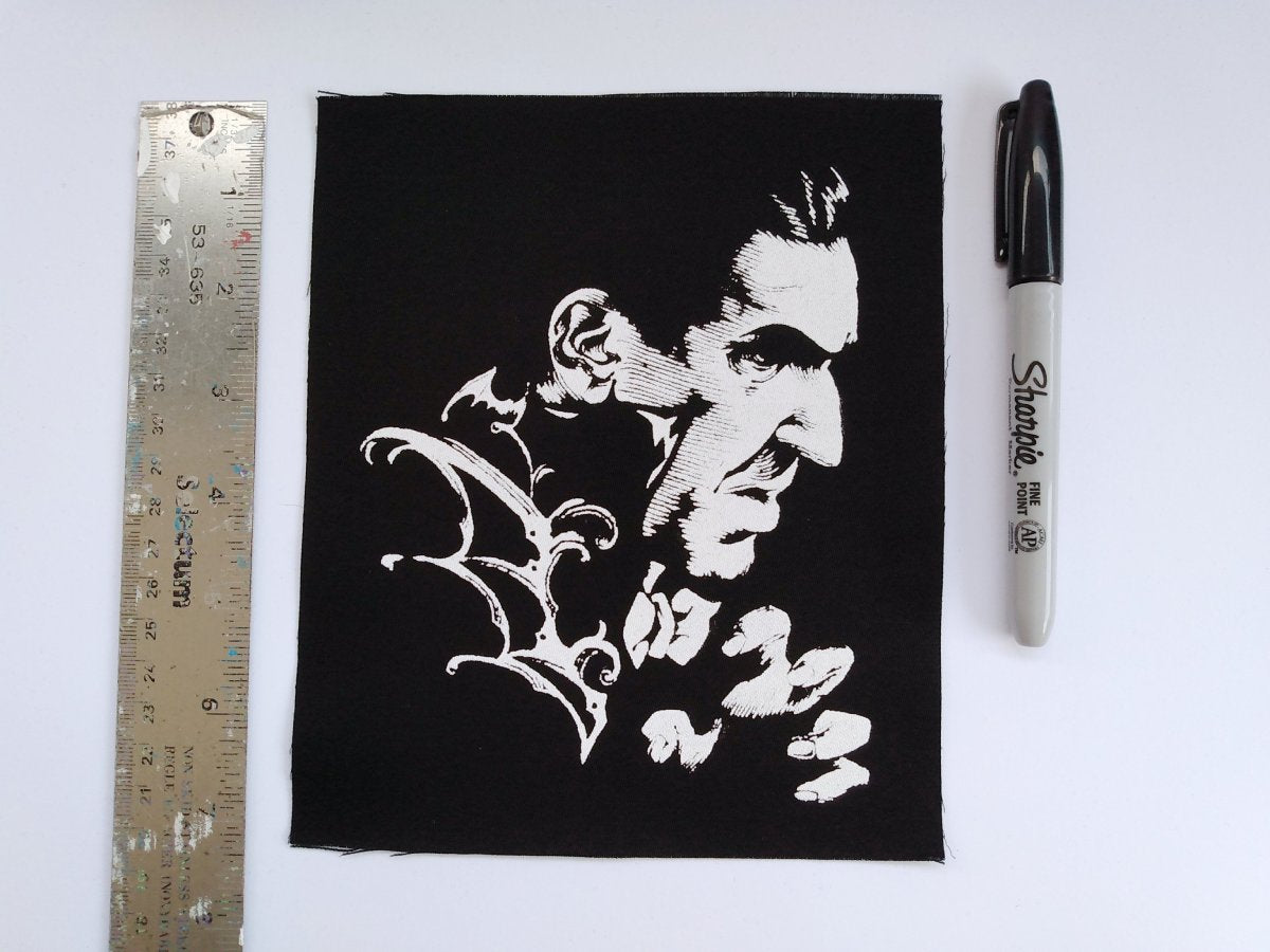 Horror Icons Collection: Bela Lugosi/Dracula Screen print Sew-on Patches