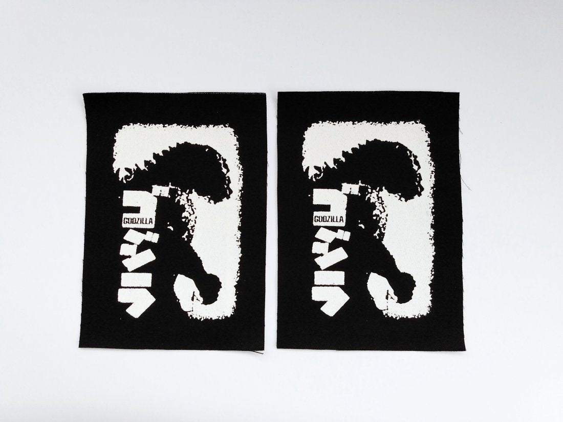 Godzilla Movie Screen print Sew-on Patches