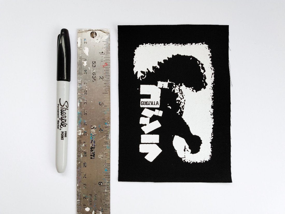 Godzilla Movie Screen print Sew-on Patches