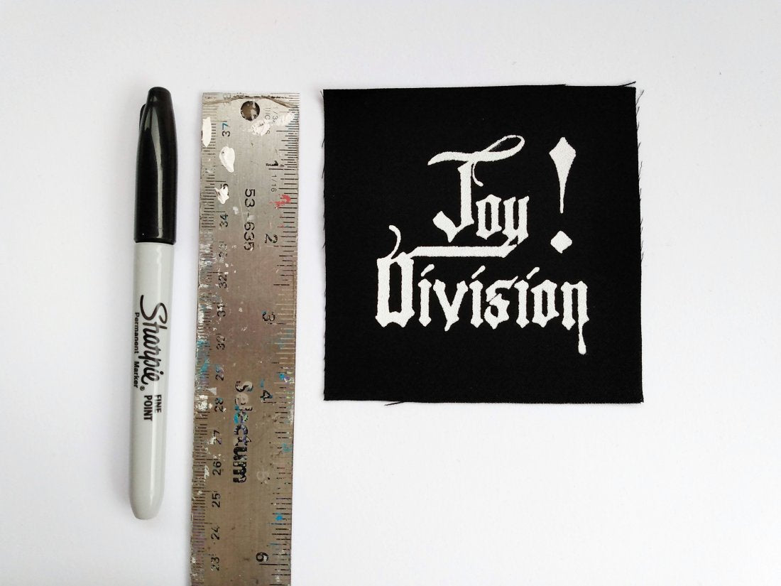 Joy Division Screen print Sew-on Patches