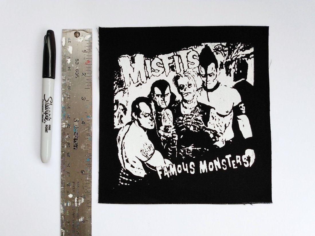 The Misfits Famous Monsters Screen print Sew-on Patches