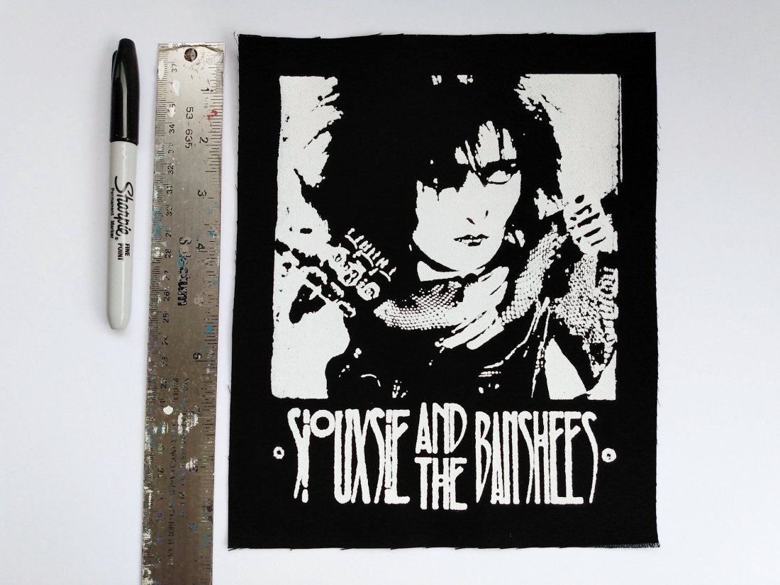 Siouxsie and the Banshees Screen print Sew-on Back Patches