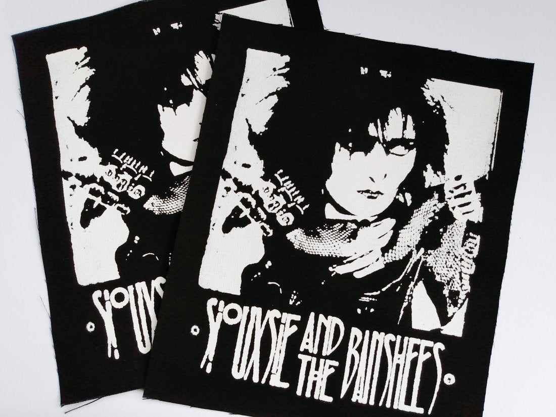 Siouxsie and the Banshees Screen print Sew-on Back Patches