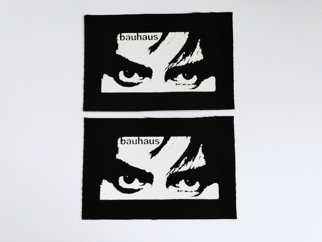 Bauhaus Peter Murphy Eyes Screen print Sew-on Patches