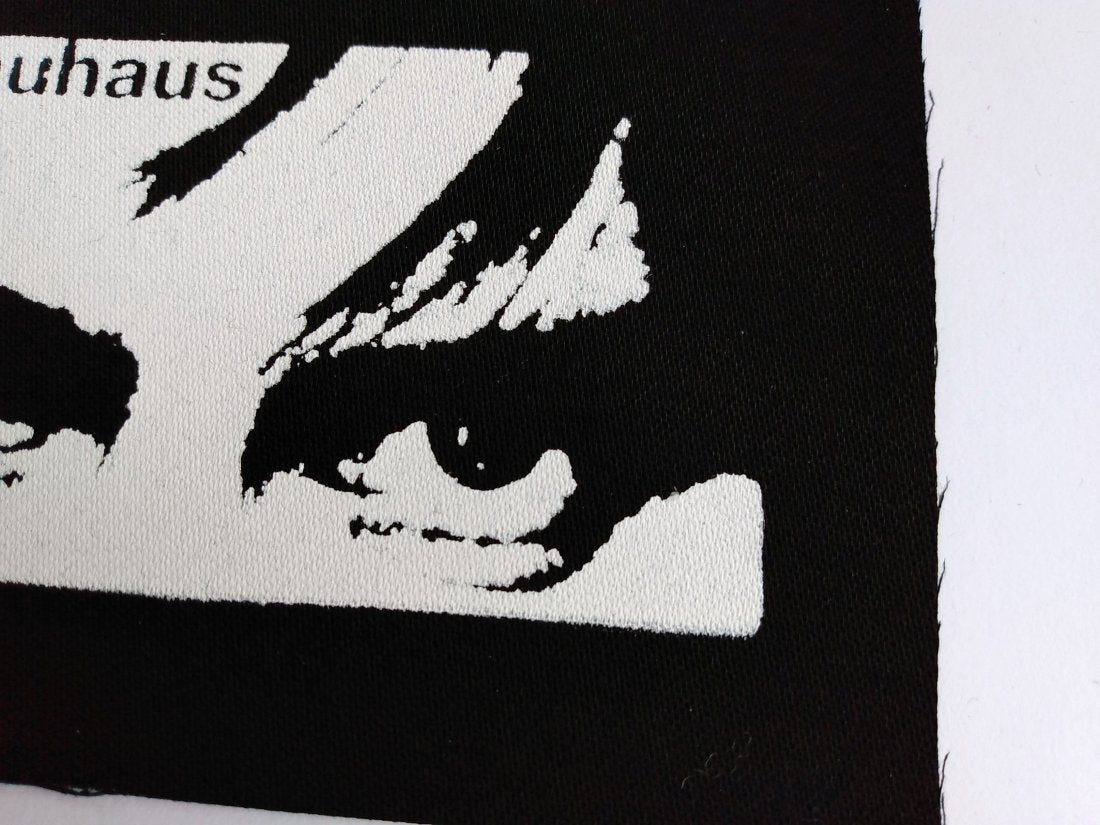 Bauhaus Peter Murphy Eyes Screen print Sew-on Patches