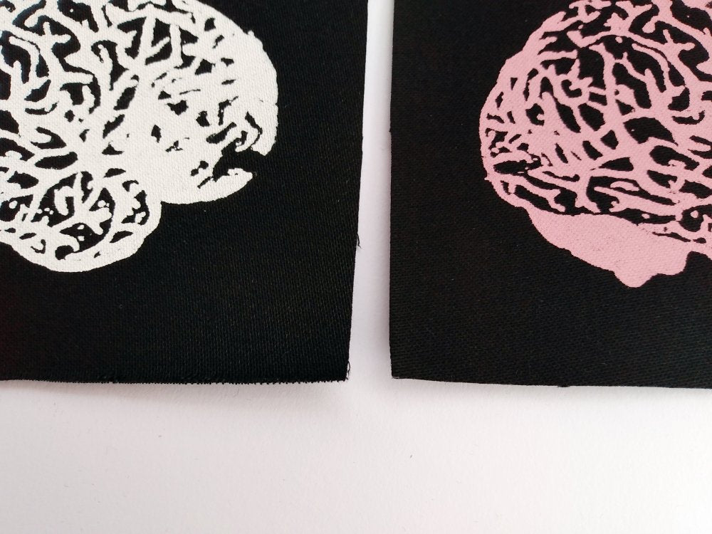 Brain Screen print Screen print Sew-on Patches