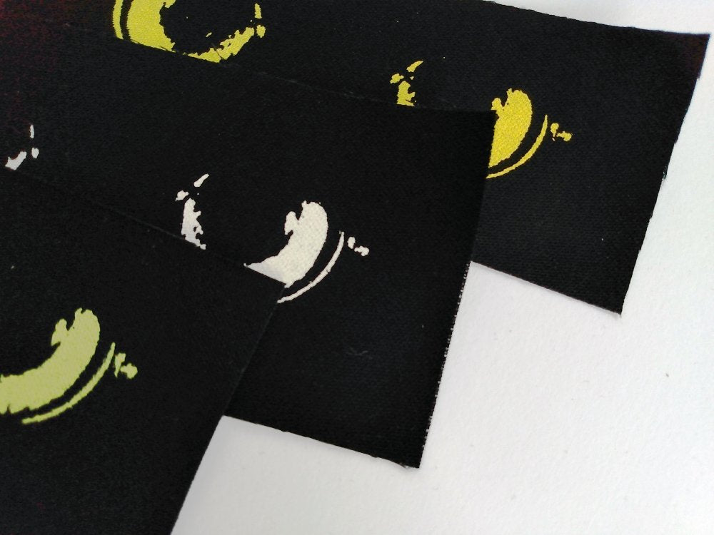 Cat Eyes Screen print Sew-on Patches