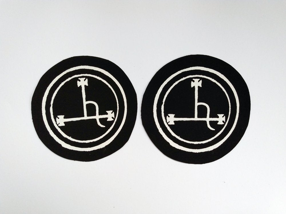 RESTOCKED! Sigil of Lilith Symbol Screen print Sew-on Patches