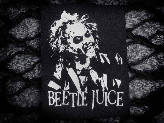 Beetlejuice Punk Horror Patches