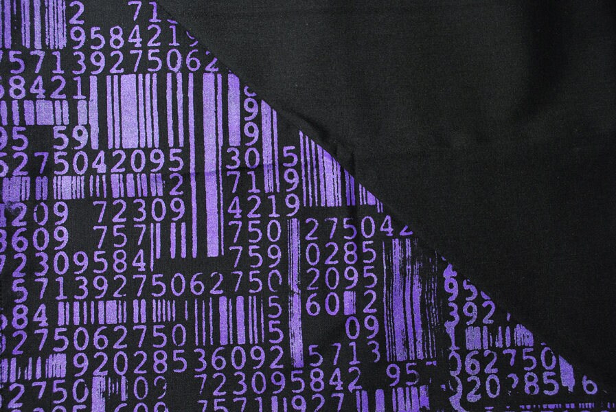 Barcodes Cyber punk Bandana Scarf (Blue & Purple version)
