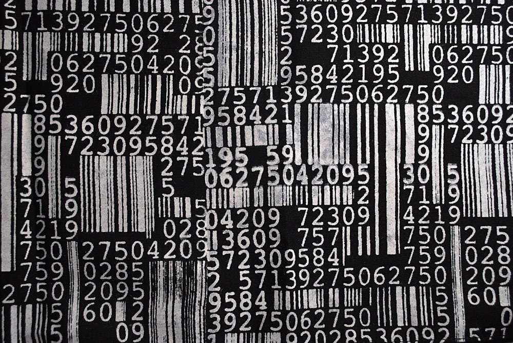 Barcodes Cyber punk Bandana Scarf (Green & White version)
