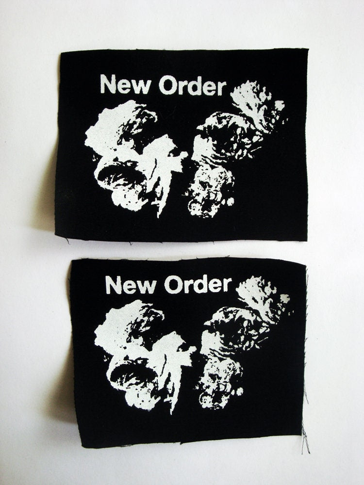 New Order Screen print Sew-on Patch