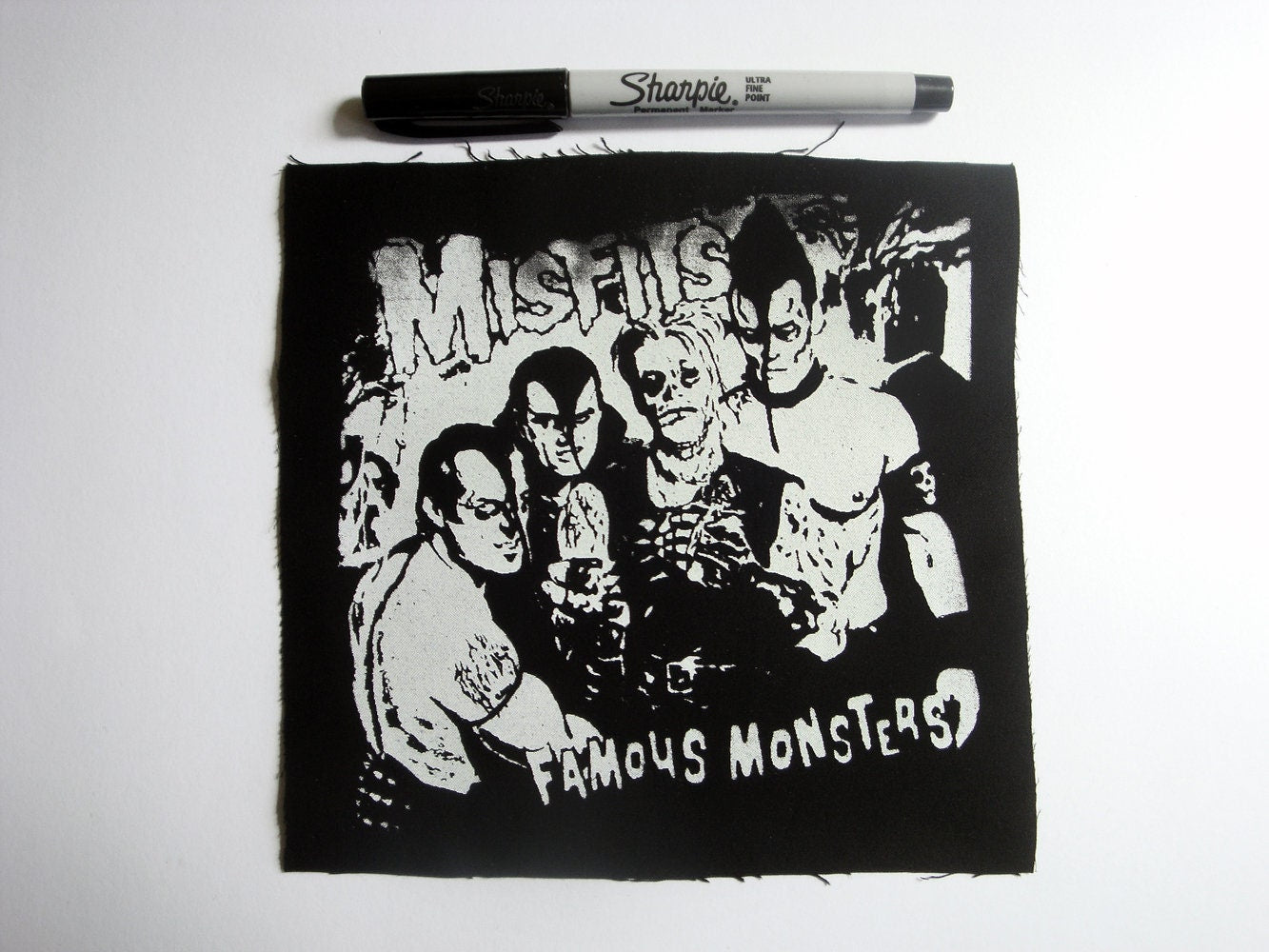 The Misfits Famous Monsters Screen print Sew-on Patch