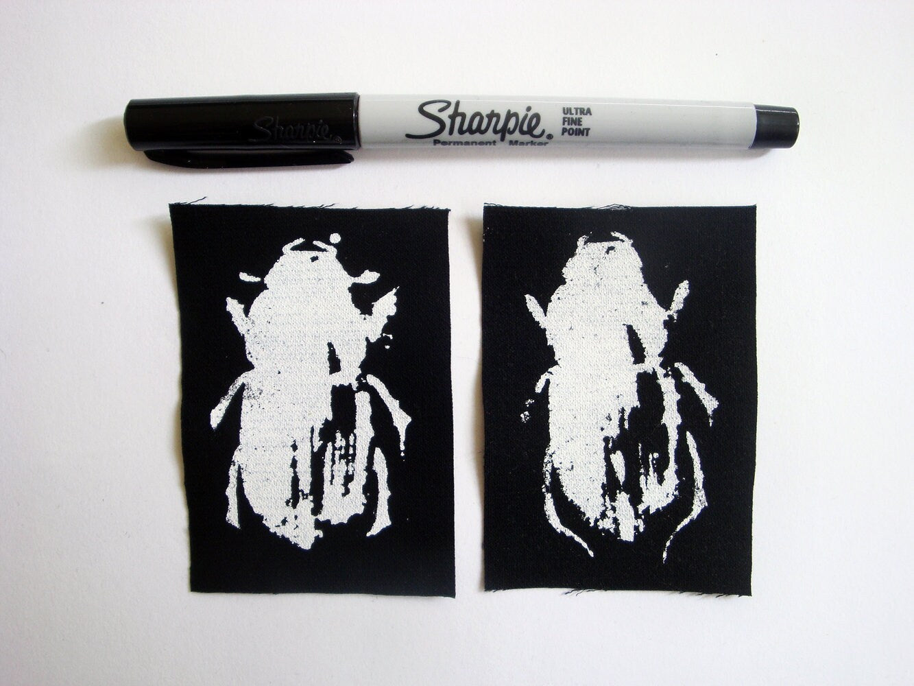 Beetles Screen print Sew-on Patch