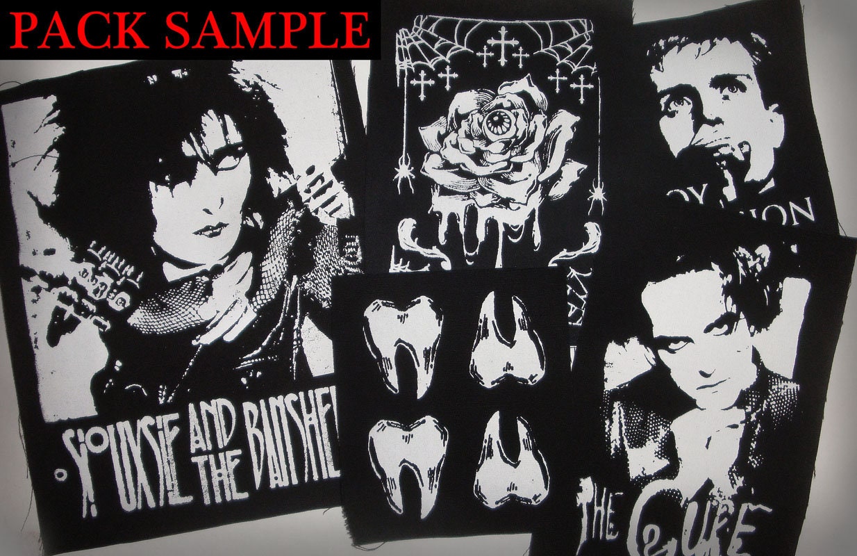 Goth & Post Punk Mystery Sew-on Patch Packs