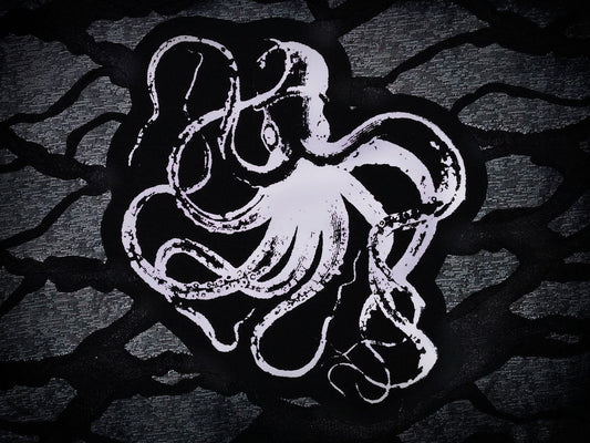 Octopus Screen print Sew-on Patch
