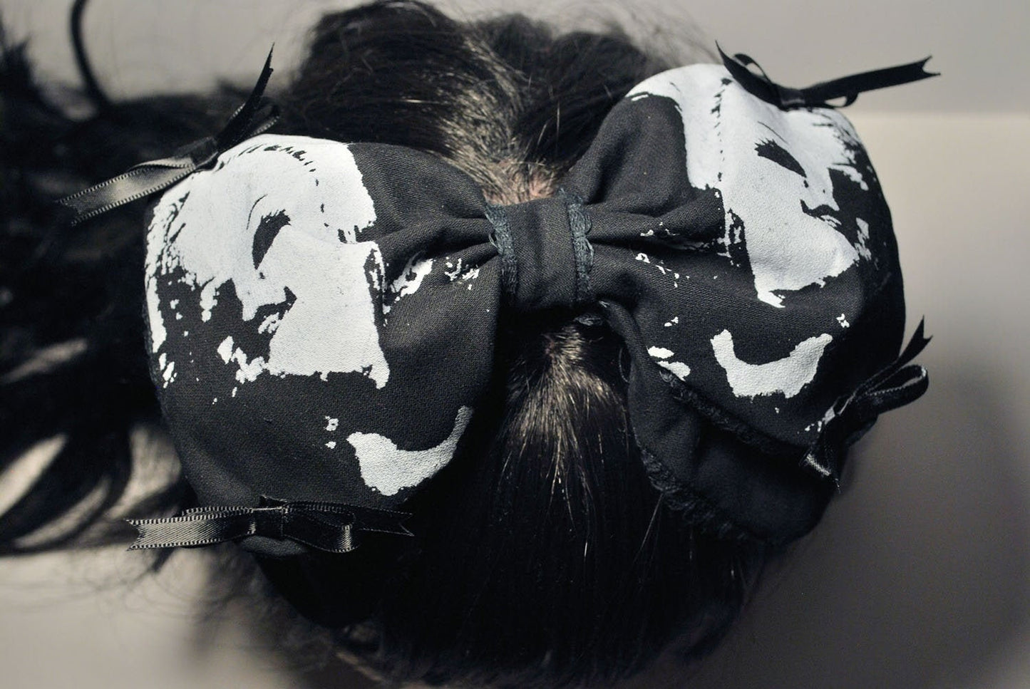 Creepy Doll Heads Gothic Lolita Hair Bow